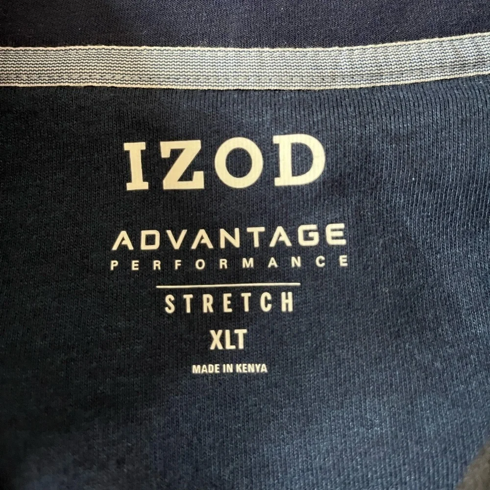 IZOD Advantage Navy Quarter-Zip Pullover – Size XLT